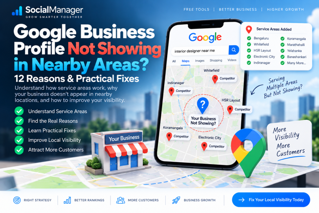 Google Business Profile not showing in nearby
